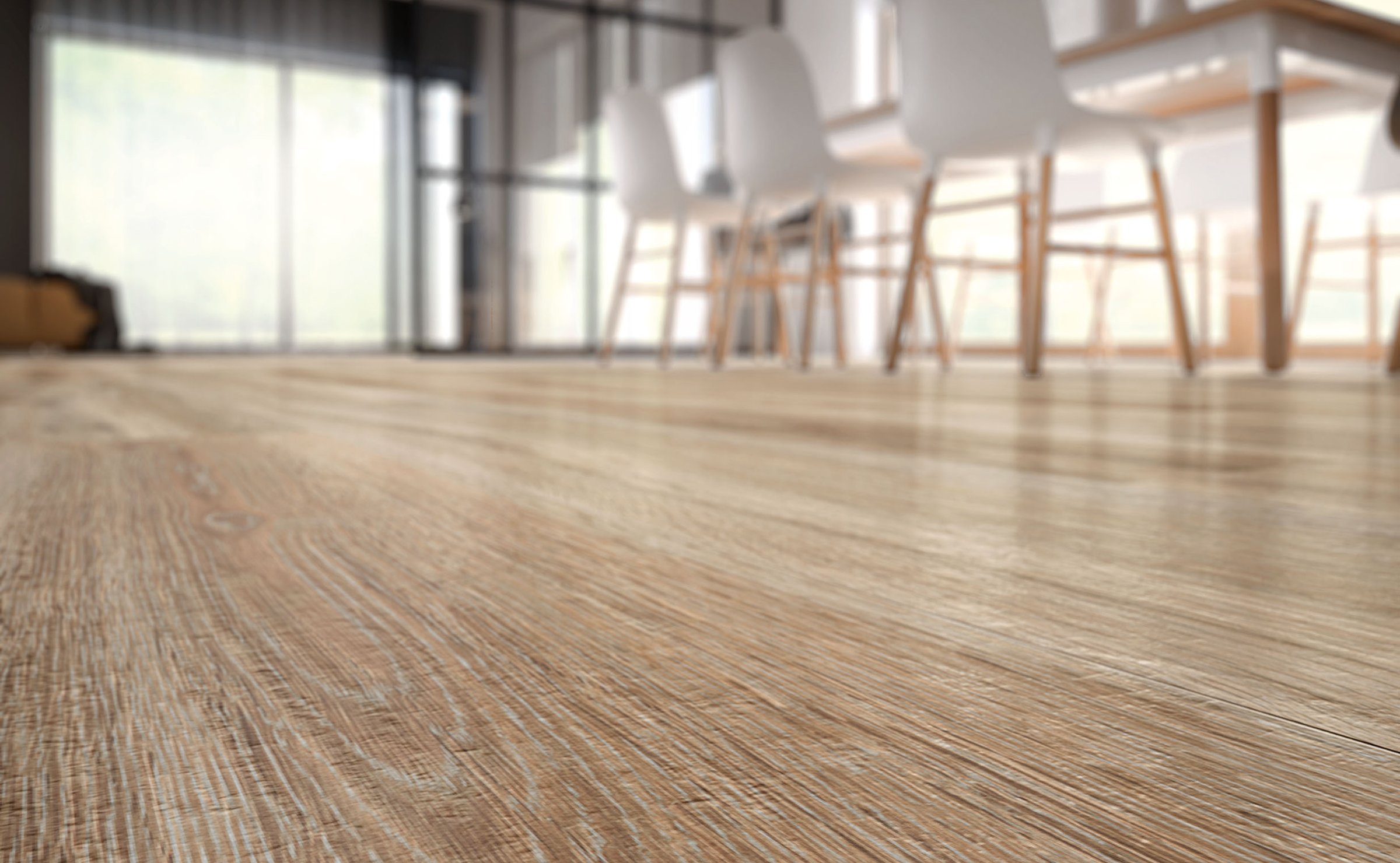Barkwood: wood effect stoneware flooring