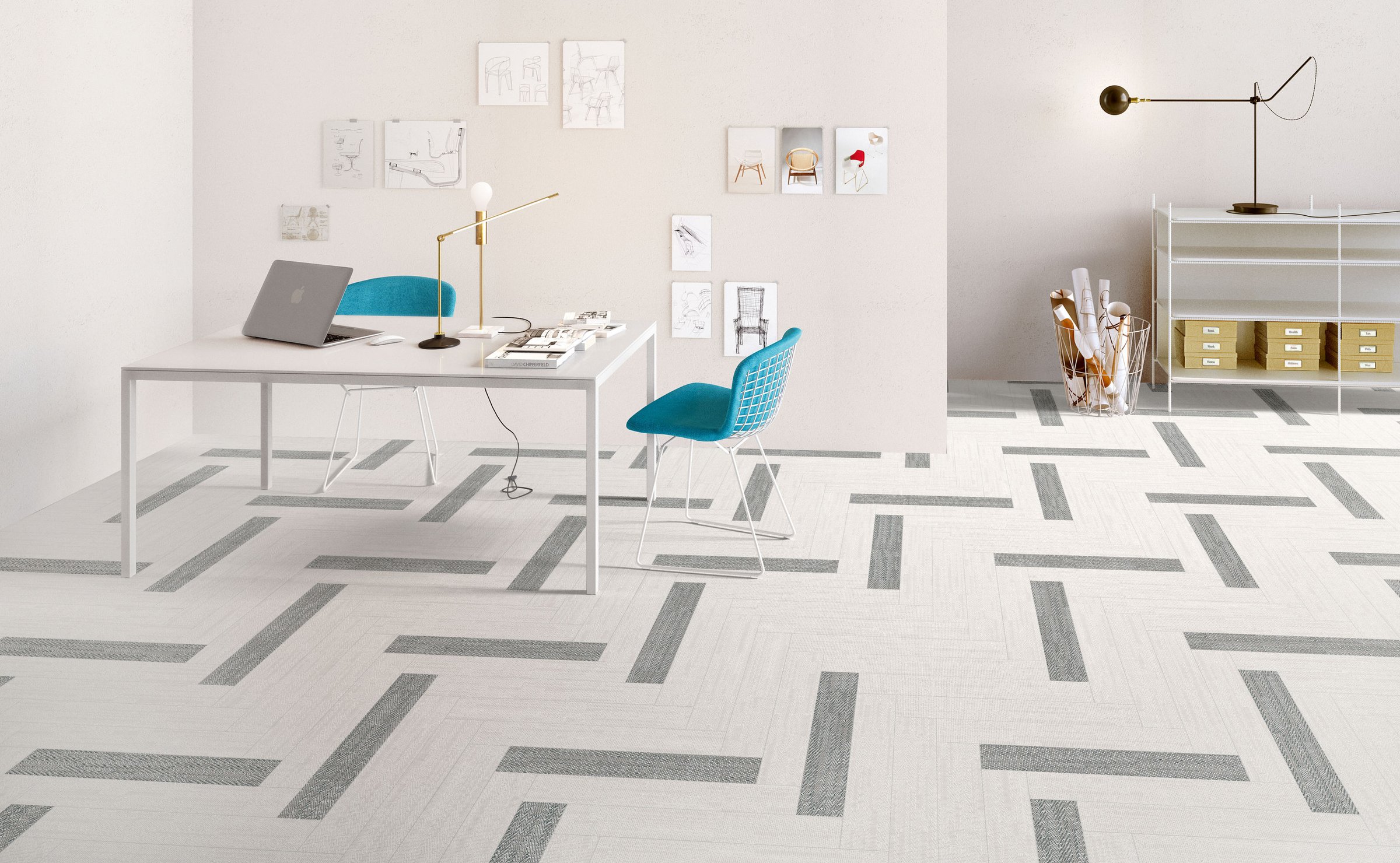 Digitalart: fabric effect tiles