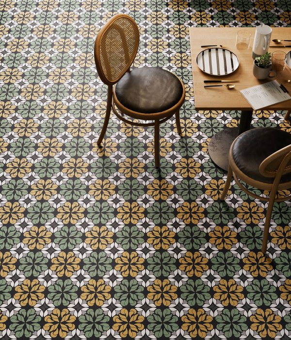 Fun: piastrelle cementine colorate