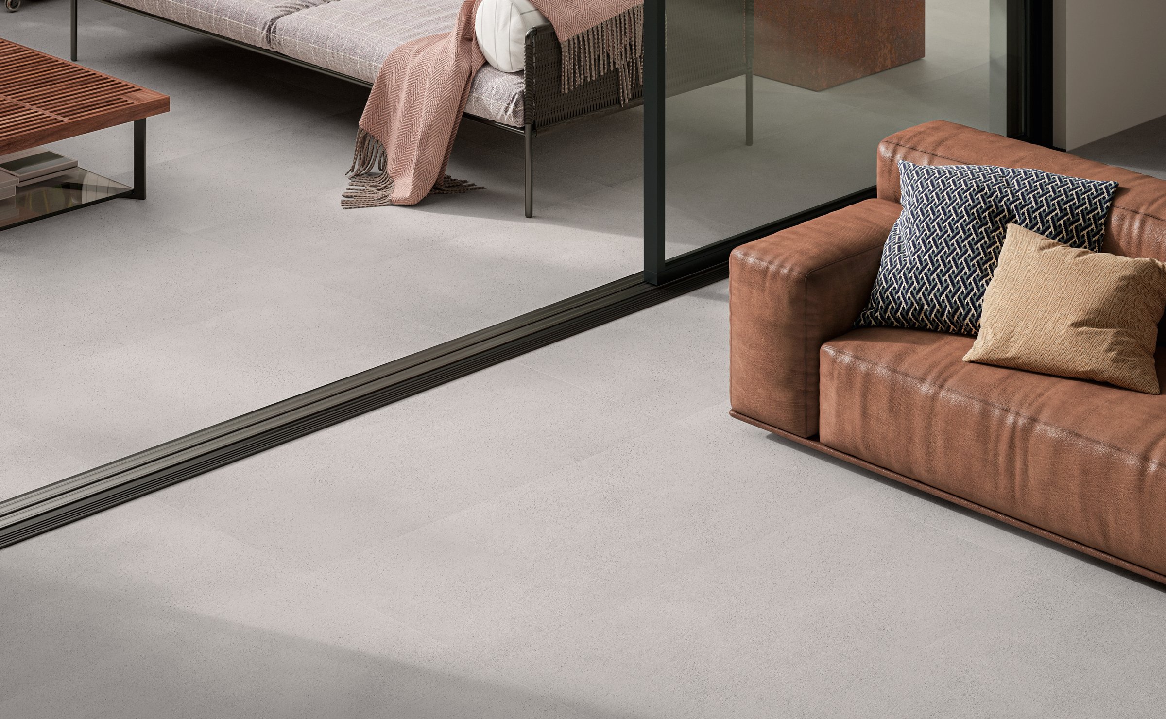 Sable : grès cérame effet béton
