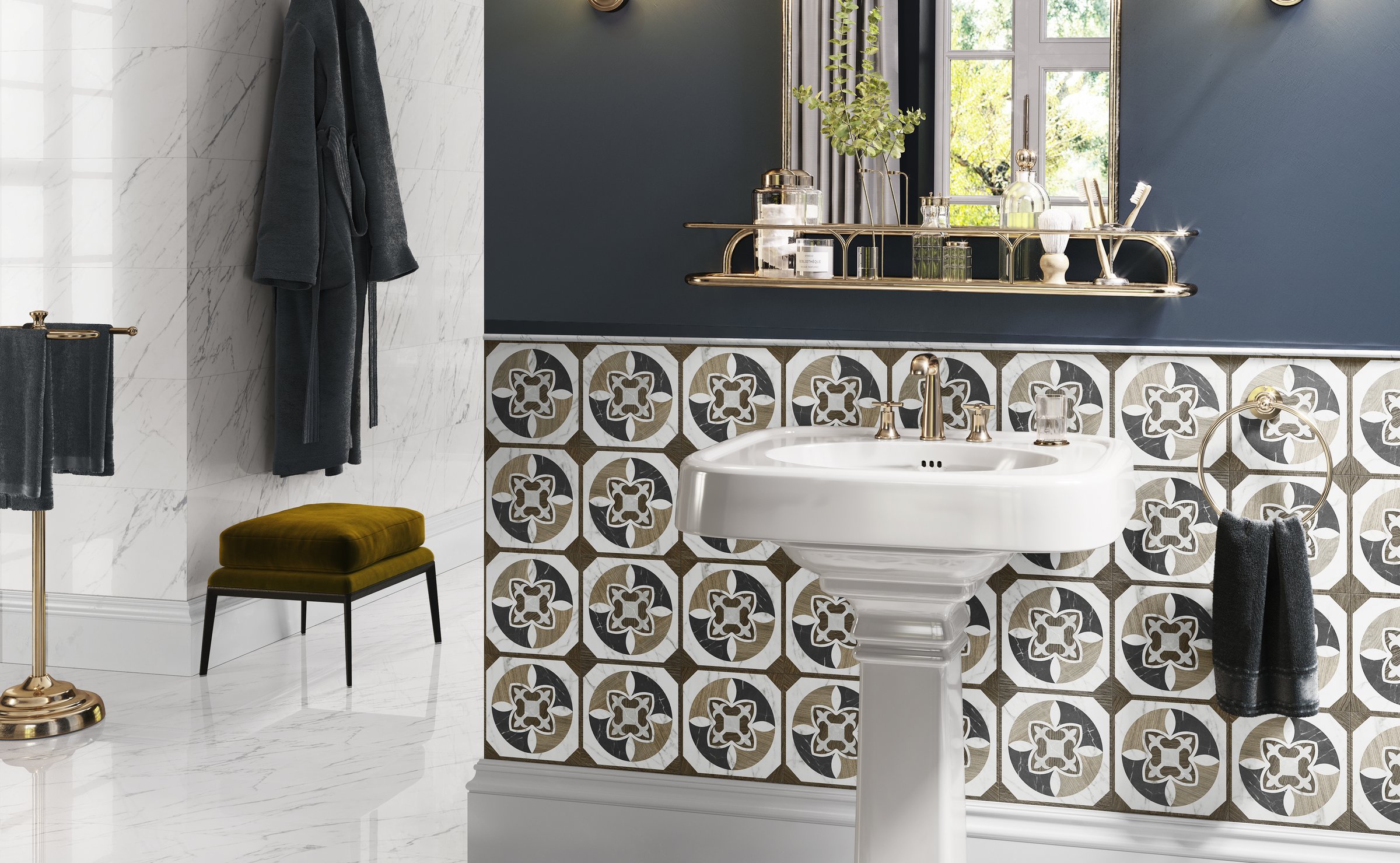 Trumarmi: marble effect stoneware
