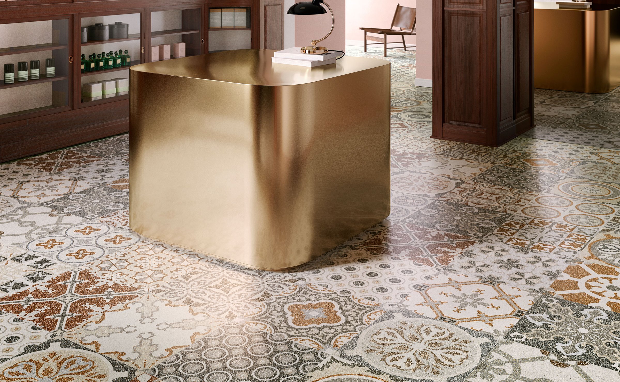 Newdecò: marble and travertine effect stoneware